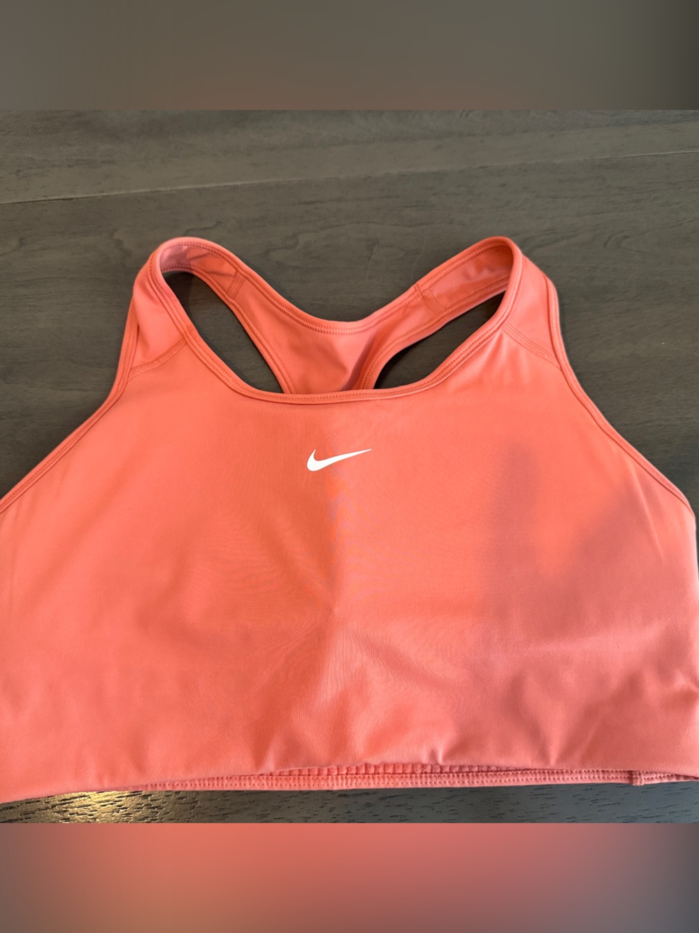 Nike Coral-Orange Racerback Sports Bra